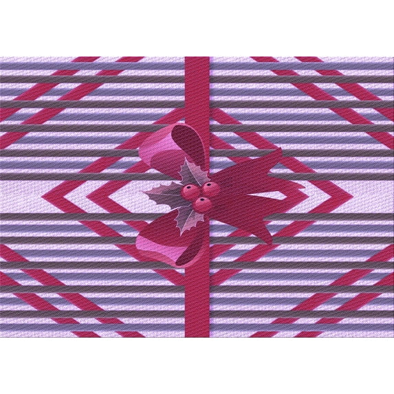 Ahgly Company Indoor Rectangle Patterned Burnt Pink Area Rugs, 5' x 7'