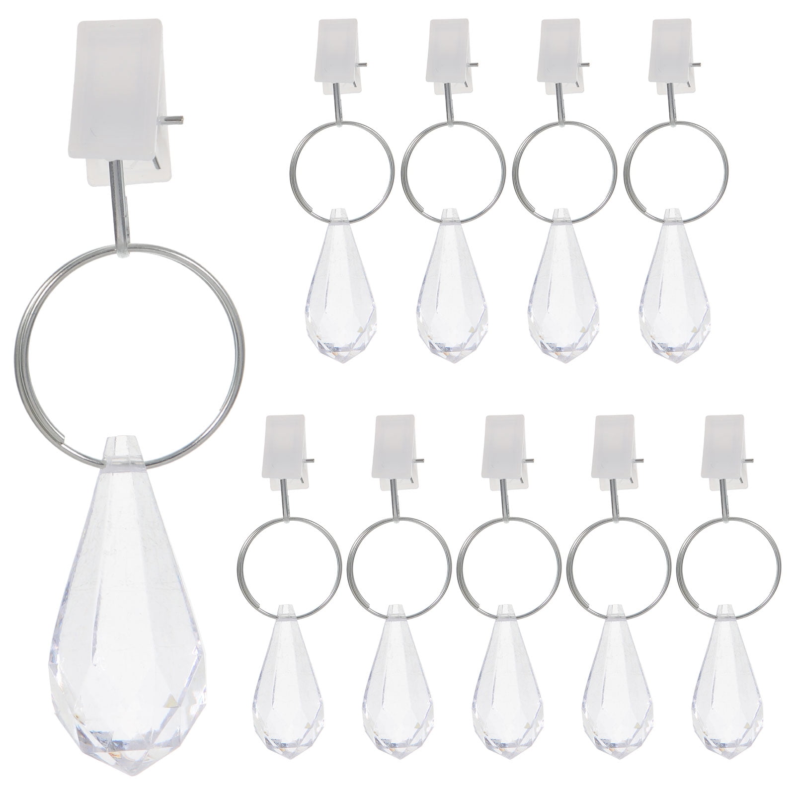NUOLUX 10pcs Drapery Weights Clips Window Curtain Weights Household