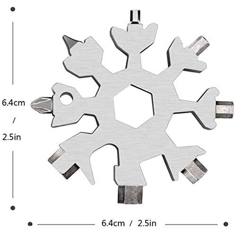 Gifts for Men - 18-in-1 Snowflakes Multi-Tool, Gadgets for Men