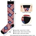 thumbnail image 3 of Coolnut Buffalo Plaid Compression Socks, 1 Pack Women Men Long Stocking (20-30mmHg) Travel Knee High Stockings for Athletic Sports,Running,Cycling,Nursing, 3 of 6