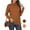 Caramel, variant on Women's Turtleneck Sweater Long Sleeve Cozy Warm Casual Lightweight Soft Pullover Jumper Tops,US Size,Zao Red,S