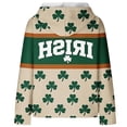 thumbnail image 4 of St Patricks Day Sweatshirt for Women Funny Shamrock Print Hoodie Casual Cute St. Patrick's Day Long Sleeve Shirt, 4 of 5