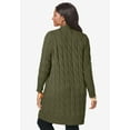 thumbnail image 2 of Jessica London Women's Plus Size Cable Duster Sweater, 2 of 3