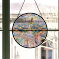 thumbnail image 3 of Arc de Triomphe Stained Glass Ornament 2025, Travel Landmark Christmas Decoration, Holiday Keepsake Gift, Collectible Souvenir, Glass Look Hanging Decor, Xmas Tree Decoration,, 3 of 6