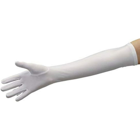 Making Believe Adult 17" Long White Over-The-Elbow Costume Accessory Gloves