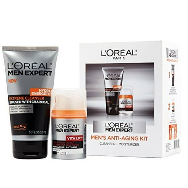 L\'Oréal Paris Men Expert AntiAging Set including Facial Cleanser with