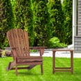 thumbnail image 2 of Bellemave Cedar Wood Folding Adirondack Chair Patio Furniture Lawn Chair Outdoor Wooden Chair Set for Garden and Poolside (Natural, Set of 2), 2 of 9