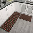 thumbnail image 2 of Multicolor Christmas Pattern Kitchen Rugs Sets Of 2,Anti Fatigue Kitchen Mat Rugs Non Slip Washable,Decorative Kitchen Floor Mats for Kitchen,Sink,Laundry,17"x30"+17"x47", 2 of 7