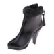 thumbnail image 1 of Zapatos de bota de tobillo de tacón alto 1/6 para femenina B de 12 '' HT Negro Zulema Figura de acción Tacones altos, 1 of 8
