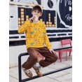 thumbnail image 5 of Arshiner Toddler Boy Crewneck Graphic Sweatshirt Long Sleeve Teddy Bear Sweat Shirt Cute Pullover Top for Kid, 5 of 6