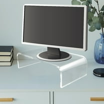 SEWCHICS Back to School Clear Monitor Stand Riser Acrylic Monitor Stand Riser Transparent 1Pack