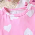 thumbnail image 6 of UAYOTSE Toddler Girl 3‑Piece Soft Loungewear Outfit Floral Heart Polka Dot Printed Long Sleeve Shirts and Stretch Jogger Pants for Home Daily Size 1-2 Years, 6 of 6