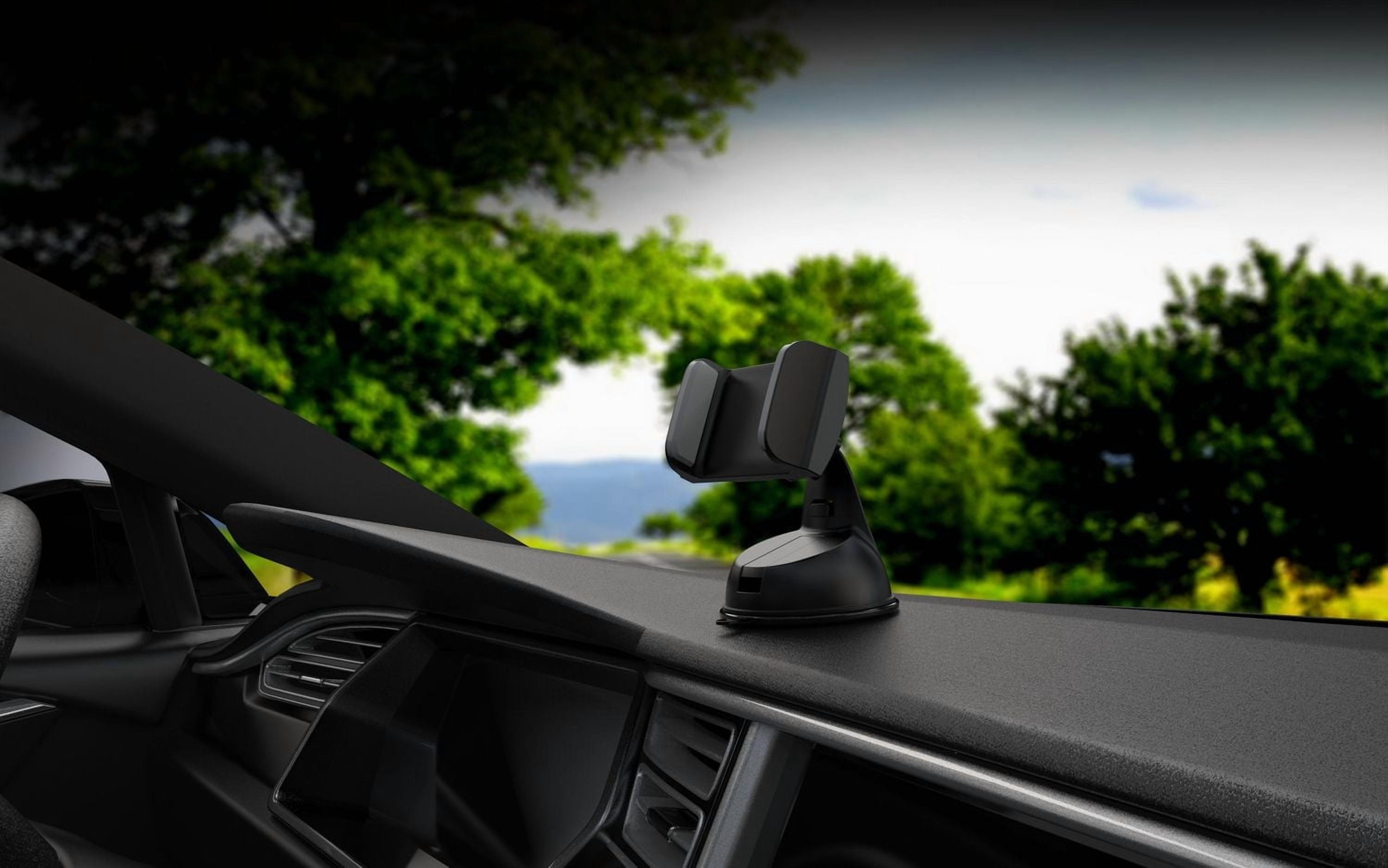 AutoDrive Dash & Window Mount Phone Holder, Versatile Design, Compatible with Most Smartphones, Dash & window suction cup