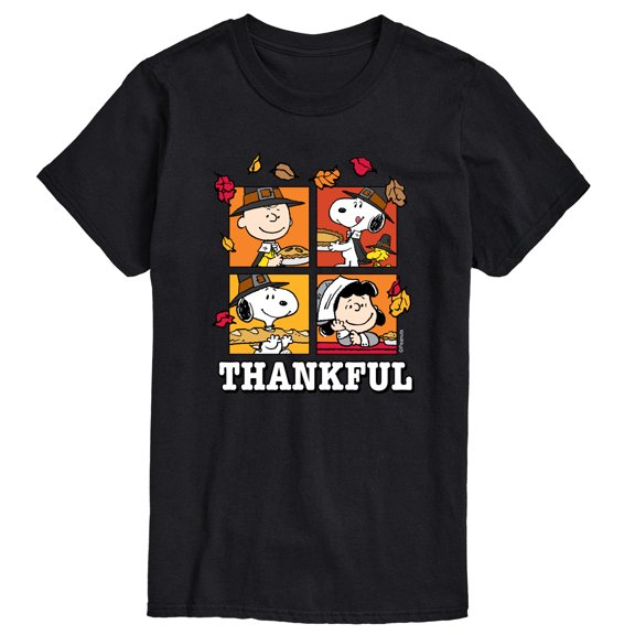 Peanuts - Thankful Men's Short Sleeve Graphic T-Shirt