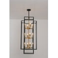 thumbnail image 2 of Magic Home Industrial Traditional Vantage 12 - Light Lantern Rectangle 3-Tier Chandelier Ceiling Mount E12 Adjustable Hanging Height Black, 2 of 13