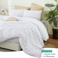 thumbnail image 3 of Juego completo de fundas de edredón Utopia Bedding con 2 fundas de almohada, color blanco, 3 of 8