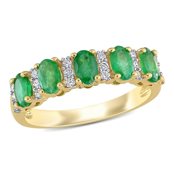 Everly Women's Emerald 14k Yellow Gold Ring