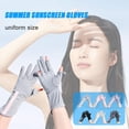 thumbnail image 2 of Daily Mix Store Summer Sunscreen Gloves Thin Ice Silk Breathable Riding Driving Color Gloves Screen, 2 of 9