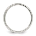 thumbnail image 2 of 925 Sterling Silver Solid Polished Engravable 9mm Half Round Milgrain Size 13.5 Band Ring Jewelry Gifts for Women, 2 of 5