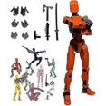 thumbnail image 1 of T13 Action Figure Titan 13 Action Figure Robot Action Figure3d Printed Action 26s, 1 of 5