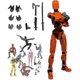 thumbnail image 1 of T13 Action Figure Titan 13 Action Figure Robot Action Figure3d Printed Action 26s, 1 of 5