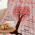 thumbnail image 3 of Sister Blanket Gifts for Sister I Love You Sister Blanket Birthday Gifts for Sisters Soft Cozy Warmer Fuzzy Bed Throw Blanket for Birthday, Christmas 50" X60", 3 of 6