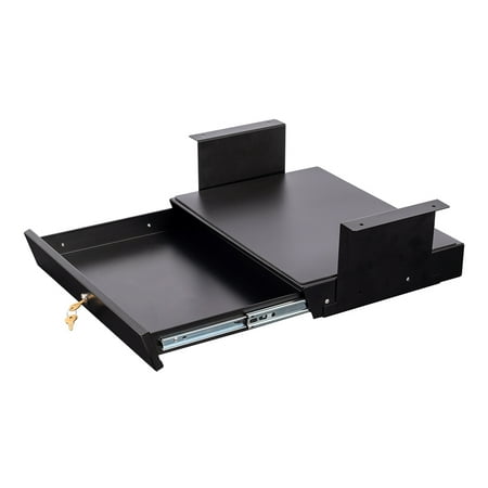 Locking Under-Desk Pencil Drawer with Optional Under-Desk Shelf