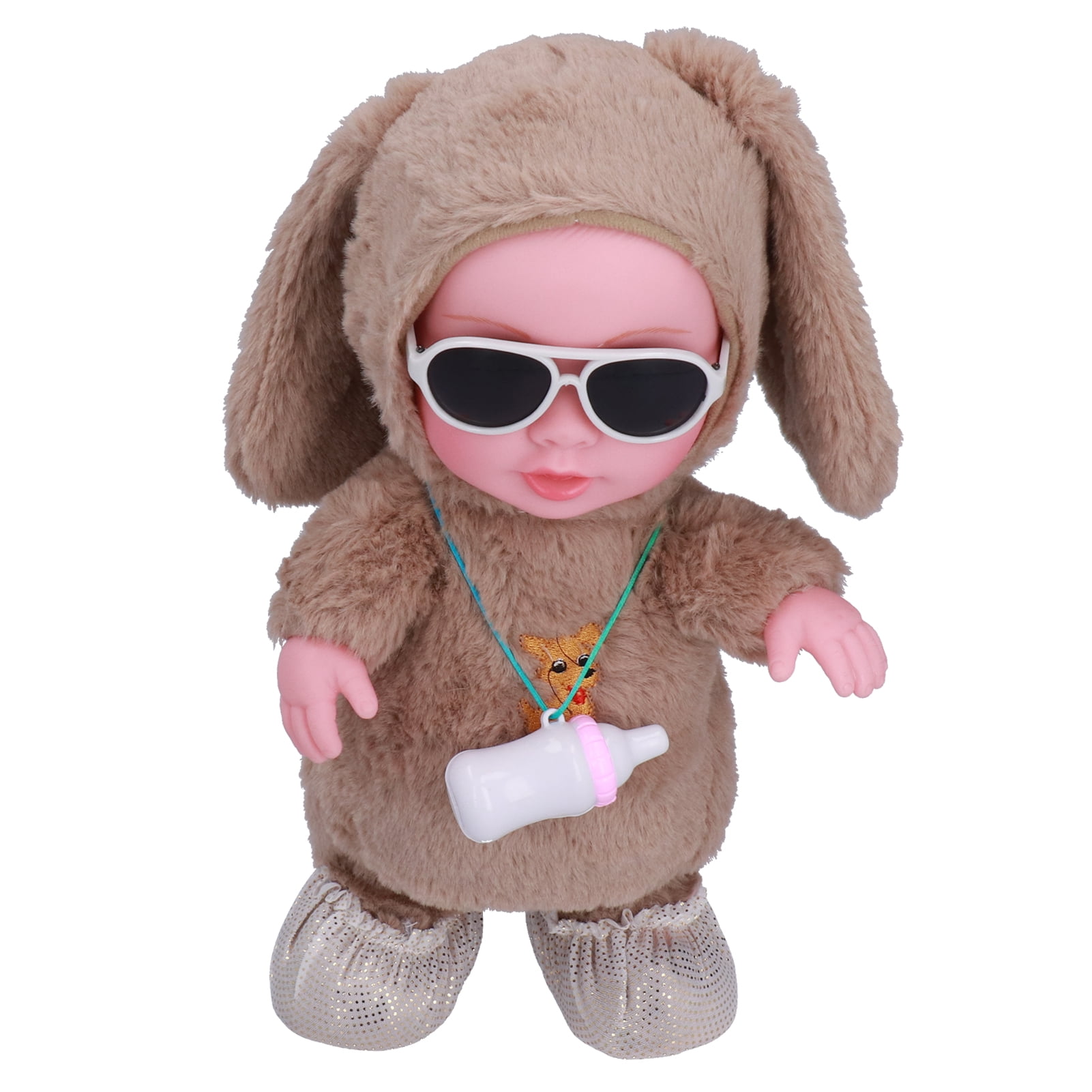 Zerone Electric Infant Doll,Singing Baby Doll,Infant Plush Music Electric Doll Singing Dancing Walking Talking Parroting Baby Girl