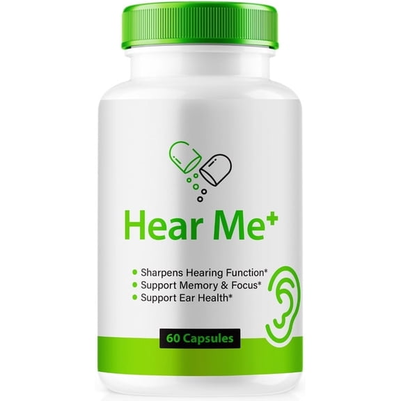 Hear Me  Advanced Ear Support, Hear Me Plus Natural Formula to Promote Inner Ear Health, Tinnitus Supplement for Ringing, Official Auditory Pills, HearMe   Reviews (60 Capsules)