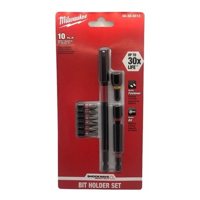Juego De Puntas Shockwave (10 Piezas) Milwaukee 48324513 Milwaukee 48324513