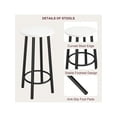 thumbnail image 5 of Ourlova Bar Table With 2 Stools Counter Height Table With 3 Storage Shelves 3 Piece Dining Table Set For Small Space Apartment Kitchen WhiteandBlack, 5 of 5