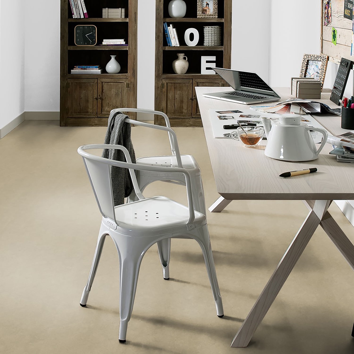 Forbo Flooring Marmoleum Cinch Loc Seal 11.81" x 11.81" Laminate Square in Oat 6.78 Sq ft