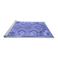 thumbnail image 2 of Ahgly Company Machine Washable Indoor Round Persian Blue Traditional Area Rugs, 7' Round, 2 of 4