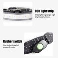thumbnail image 4 of Billuyoard Linterna frontal COB de 26 LED, linterna para la frente, plegable, resistente al agua, luz de montaje para la cabeza, para acampar al aire libre, Iluminación y accesorios Billuyoard HA008801-00B, 4 of 6