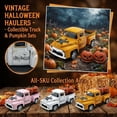 thumbnail image 6 of Anmrize Spooky Table Decor, Resin Truck Figurine, Fall Pumpkin Truck Decor Thanksgiving Mini Harvest Metal Farm Truck With 2 Pumpkins | Vintage Diecast Model for Tiered Tray Home DéCor, A-13, 6 of 8