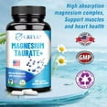 AJ SUPPS Magnesium Taurate 400mg Supports Cardiovascular Health and