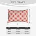 thumbnail image 4 of Gukieu Strawberry Print Plush Pillow Cover, Hidden Zipper Pillow Protector without Pillow Core, Suitable for Bedroom, Office, Car Decoration-14"x20", 4 of 6