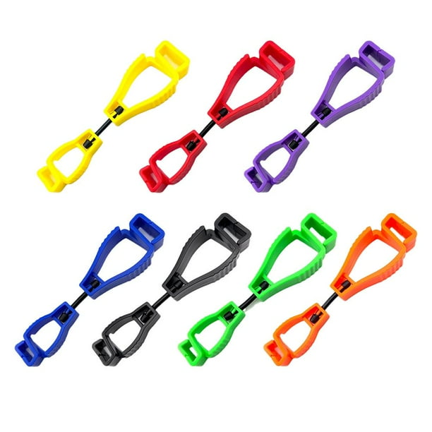 Glove Clip Hanger Multifuncional Grabber Catcher Abrazadera Herramienta de trabajo de seguridad (Negro)