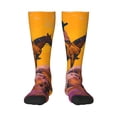 thumbnail image 2 of Picia Women Crew Soft Moisture-wicking Socks Cliff Western Cowboy Pattern Design Cotton Socks, One Size fit All, 2 of 9