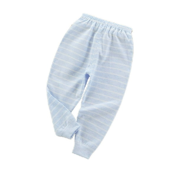 AherBiu Baby Clothes Boys Girls Striped Elastic Waist Toddler Sweatpants Soft Comfy Loose Fitted Newborn Pants