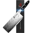thumbnail image 3 of TUO Vegetable Meat Cleaver Knife - Chinese Chef's Knife 7-inch High Carbon Stainless Steel  - Kitchen Knife with G10 Full Tang handle - Black Hawk-S Knives Including Gift Box, 3 of 6