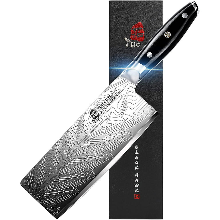 Stainless Steel Asian Chef Knife Kitchen Butcher Forging Round Head Meat  Cleaver