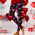 thumbnail image 2 of Tosmy Women's Leggings Valentine's Day Women Print Tights Leggings Control Yoga Sport Leggings For Women High Waist Leggings Pants, 2 of 5