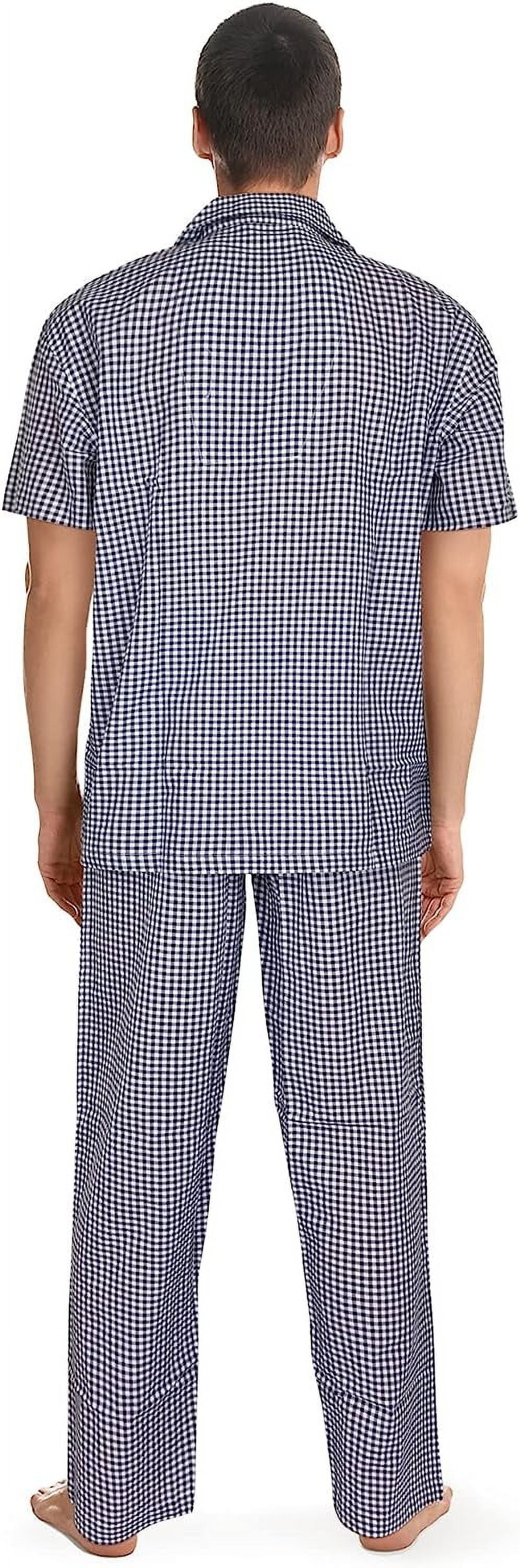 Fruit of the Loom Men's Short Sleeve Pajama Top and Pants Sleep Set, 2-Piece, Sizes S-4XL