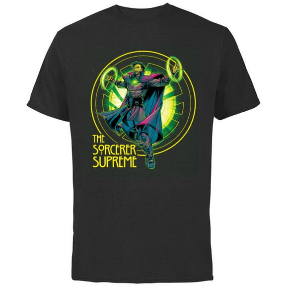 Marvel Doctor Strange The Sorcerer Supreme - Short Sleeve Cotton T-Shirt for Adults - Customized-Black