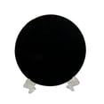 thumbnail image 4 of Espejo de adivinación de obsidiana negra, disco circular de obsidiana con soporte para yoga y adivinación. 6cm, 4 of 9
