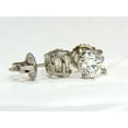 thumbnail image 3 of GIA 1.80CT NATURAL ROUND BRILLIANT DIAMOND STUD EARRINGS PLATINUM IDEAL, 3 of 9