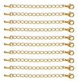 thumbnail image 2 of Gazechimp 10 Pcs Necklace Extenders,Alloy Chain Extender for Necklace, Bracelet Extender Jewelry Chain Extenders for Necklace Bracelet Anklet,2.95inch,Gold, 2 of 6