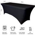 thumbnail image 5 of Mantel Elástico de Elastano, Mantel Ajustable para Mesas Rectangulares, Lavable y Resistente a Las Arrugas Rectangulares Ajustadas, Adecuado para Mesas Plegables 183*76*76Cm para Fiestas y Bodas Zefei Wu  9024735054832, 5 of 5