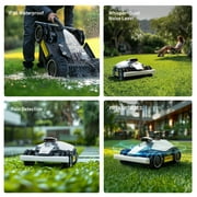 Mammotion LUBA Mini AWD 800H Robot Lawn Mower, Reception 0.2 Acre, Max 0.25 Acre Coverage,All-Wheel Drive 80% Slope, UltraSense AI Vision & App Control, With 4G,Adjustable Cut Height 2.2-4.0